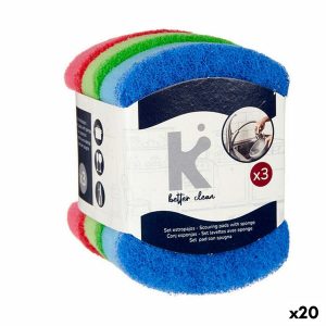 Sada čističov Viacfarebná Abrazívna látka 7 X 10 X 2,5 cm (20 kusov)