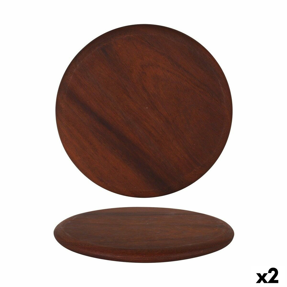 Servírovacia doska Viejo Valle Iroko Okrúhly ø 32 x 1,8 cm (2 kusov)