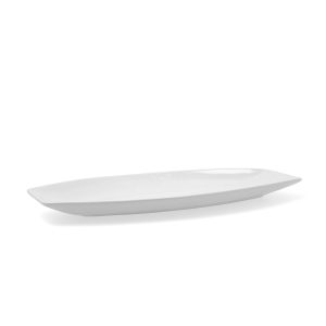 Kuchynská misa Quid Gastro Keramický Biela (40 x 17,5 x 3,5 cm) (Pack 4x)