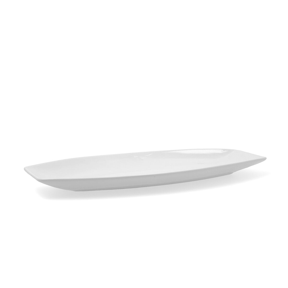 Kuchynská misa Quid Gastro Keramický Biela (40 x 17,5 x 3,5 cm) (Pack 4x)