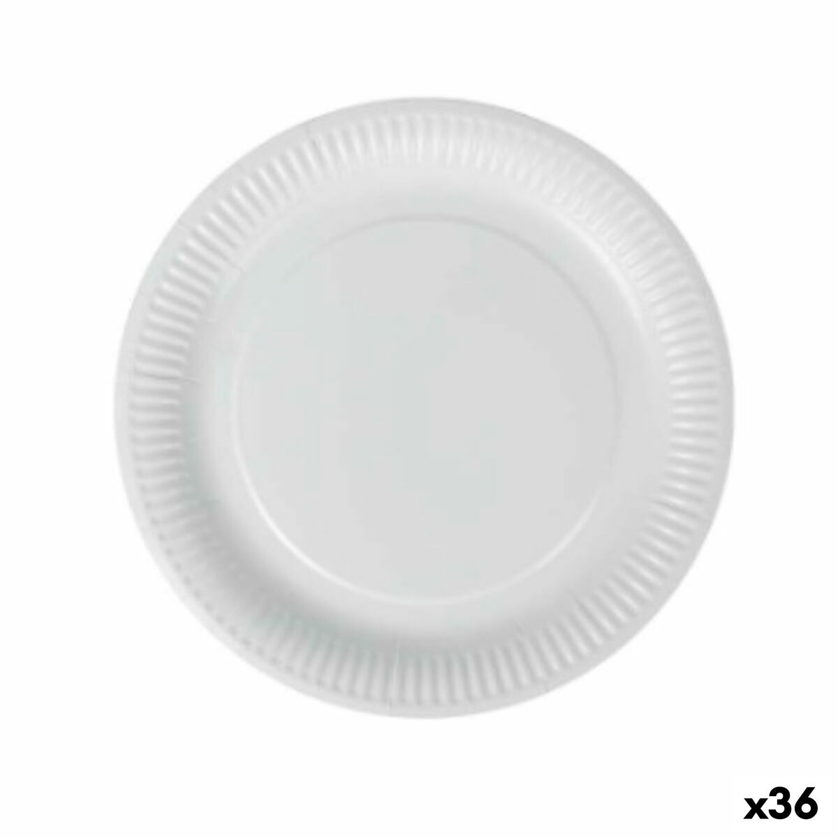 Sada tanierov Algon Jednorázový; nevratný Biela Kartón 23 cm (36 Kusov)
