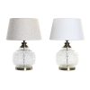 Stolná lampa Home ESPRIT Biela Béžová Kov Sklo 38 x 38 x 54 cm (2 kusov)