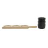 Tácka na chuťovky DKD Home Decor Čierna Prírodná Agátové drevo Kamenina 38 x 10 x 5,2 cm
