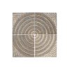 Dekorácia na stenu Home ESPRIT Zlatá Moderný 80 x 3,5 x 80 cm (4 Kusy)