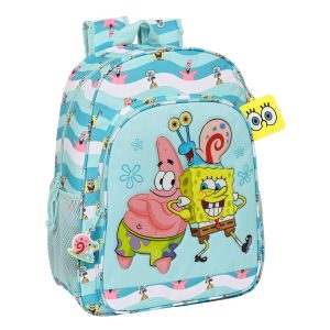 Školský batoh Spongebob Stay positive Modrá Biela (33 x 42 x 14 cm)