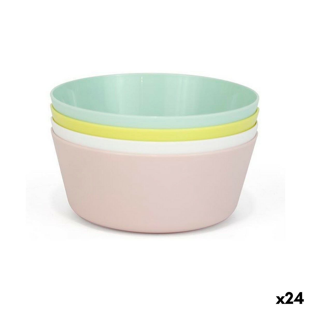Sada misiek Dem Viacfarebná 4 Kusy Plastické 12 x 12 x 5 cm (4 Kusy) (24 kusov)