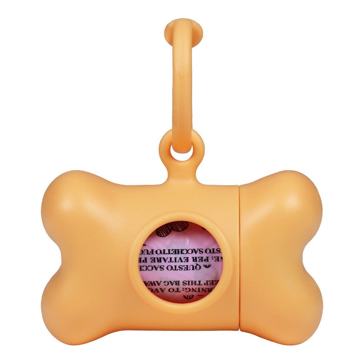 Zásobník na sáčky pre domáce zvieratá United Pets Bon Ton Nano Classic pes Oranžová Recyklovaný plast (6 x 3 x 4 cm)