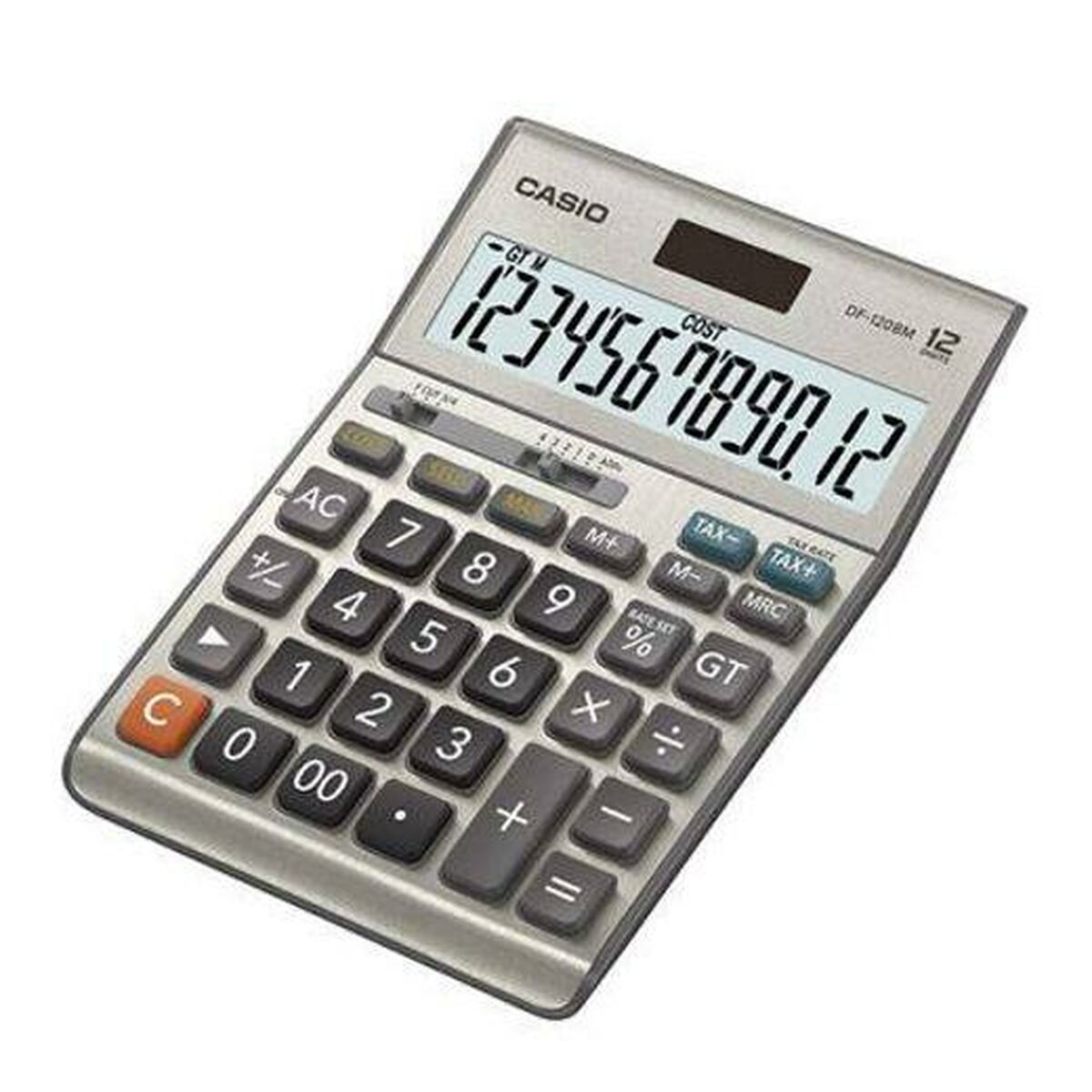Kalkulačka Casio DF-120BM Čierna/Sivá