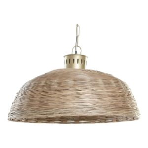 Stropné svetlo DKD Home Decor Gaštanová Viacfarebná Zlatá Kov prútený 50 W 220 V 74 x 74 x 47 cm