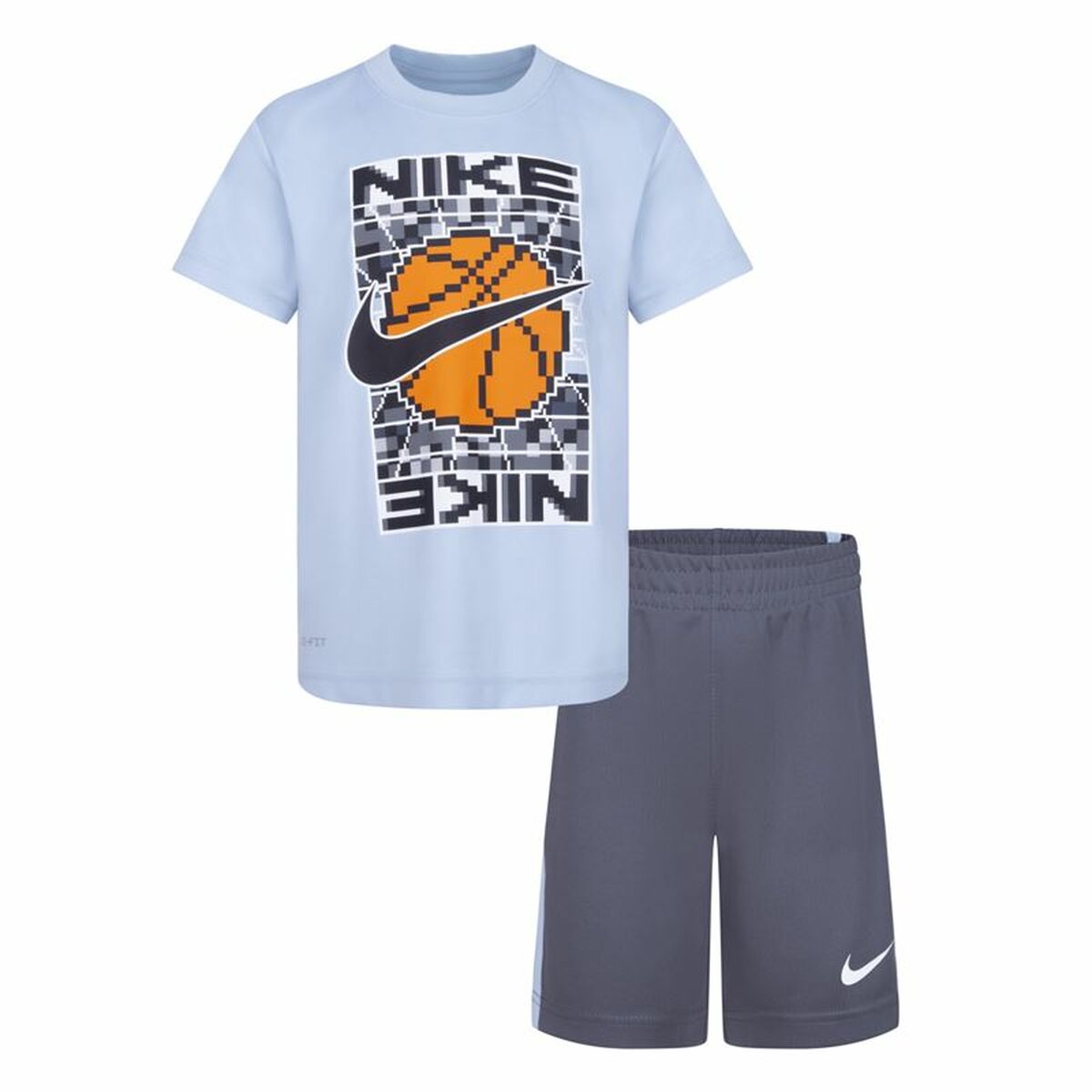 Detská športová súprava Nike Df Icon Sivá Viacfarebná 2 Kusy