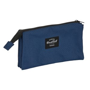 Trojitý peračník BlackFit8 Urban Čierna Námornícka modrá (22 x 12 x 3 cm)
