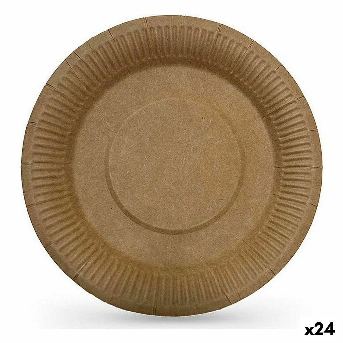 Sada tanierov Algon Jednorázový; nevratný Kraft papier 3 Kusy 28 cm (24 kusov)