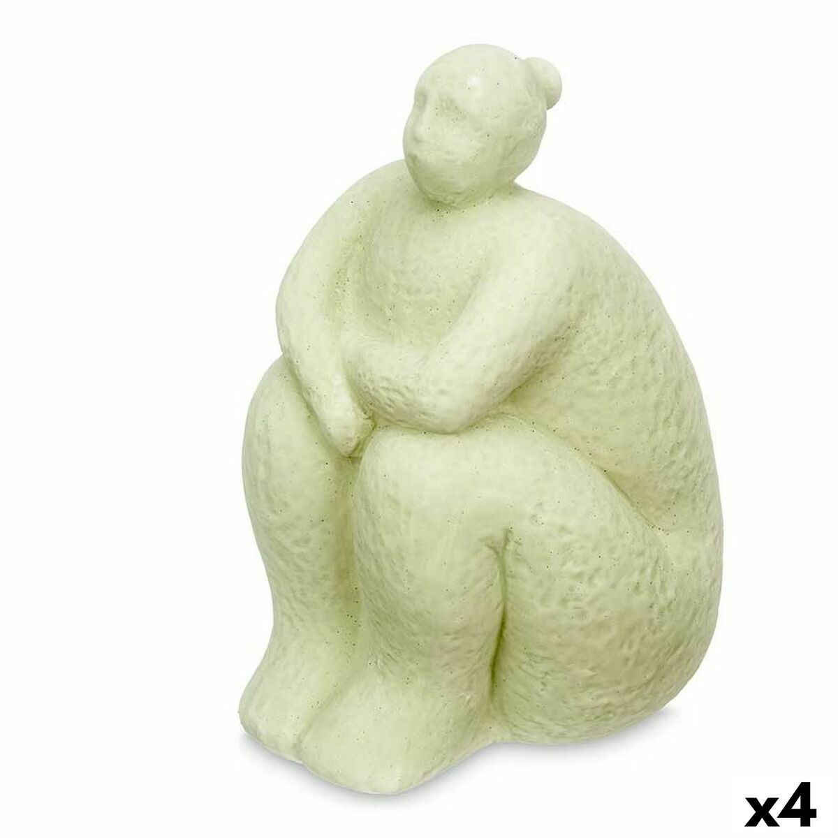 Dekoratívne postava zelená Dolomite 18 x 30 x 19 cm (4 kusov) Dáma Sedel