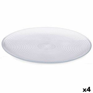 Sada tanierov Generation Ø 27 cm Transparentná Sklo (4 kusov)