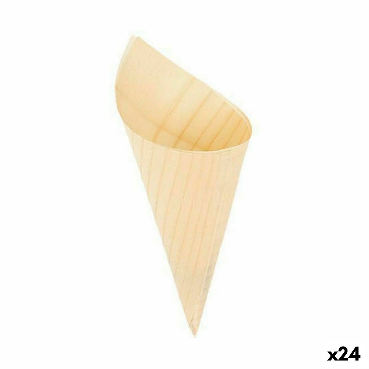 Sada misiek Algon Kužele Jednorázový; nevratný Drevo 10 Kusy 15,5 cm (24 kusov)