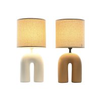 so03FWoemLi9SC Stolná lampa Home ESPRIT Biela Terakota 220 W 60 V 24 x 24 x 50 cm (2 kusov)