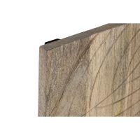 Dekorácia na stenu Home ESPRIT Prírodná Moderný List rastliny 90 x 3 x 90 cm (9 Kusy)