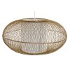 Stropné svetlo DKD Home Decor Biela Prírodná Bambus 40 W 83 x 83 x 40 cm