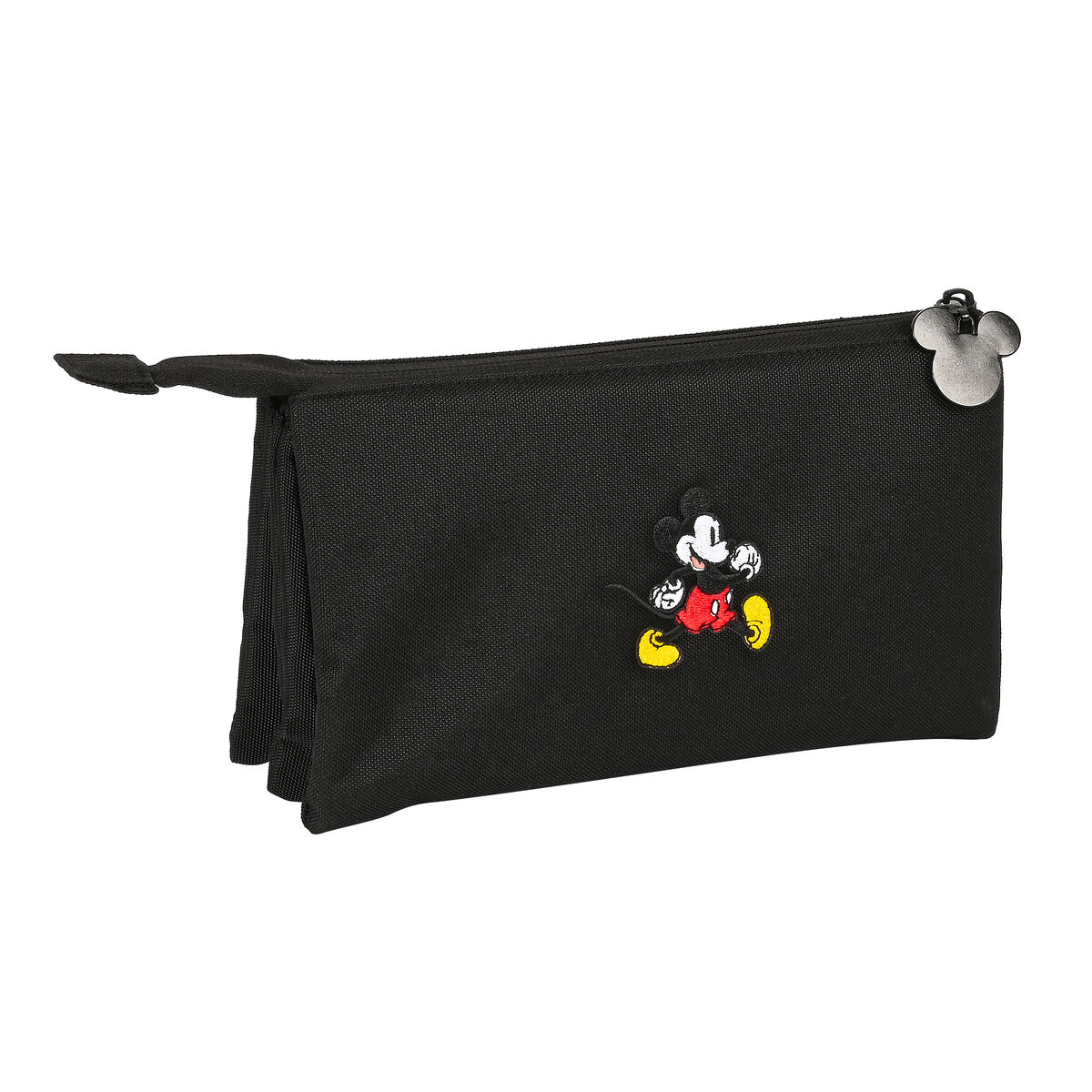 Trojitý peračník Mickey Mouse Clubhouse Premium Čierna (22 x 12 x 3 cm)