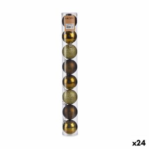 Sada vianočných gúľ zelená Plastické ? 7 cm (24 kusov)