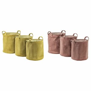 Súprava košíkov DKD Home Decor Polyester 38 x 38 x 40 cm (2 kusov)
