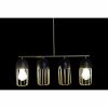 Stropné svetlo DKD Home Decor Čierna Zlatá 220 V 50 W (60 x 11 x 26 cm)