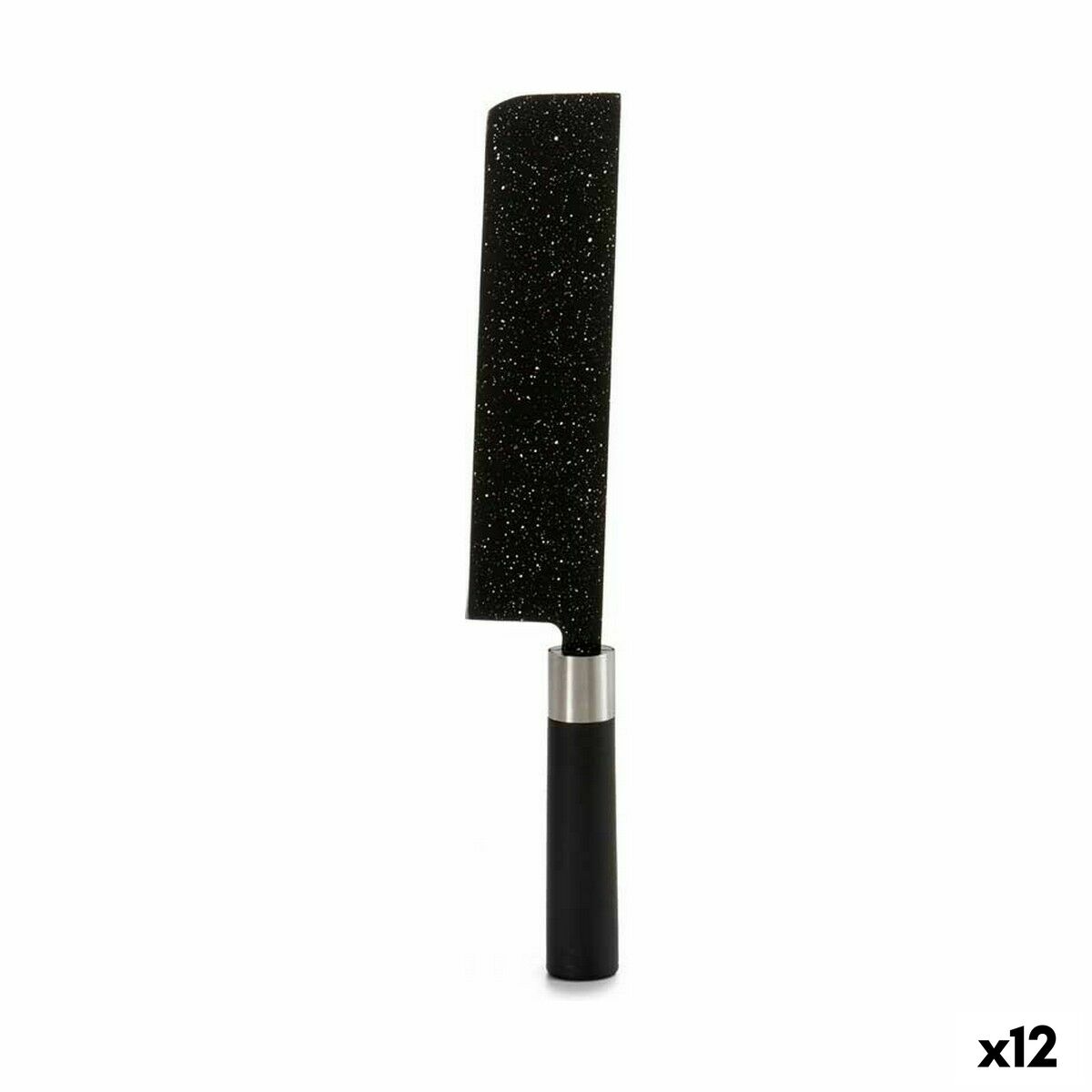 Kuchynský sekáč Mramorové Čierna Nerezová oceľ Plastické 5,3 x 33 x 2,3 cm (12 kusov)