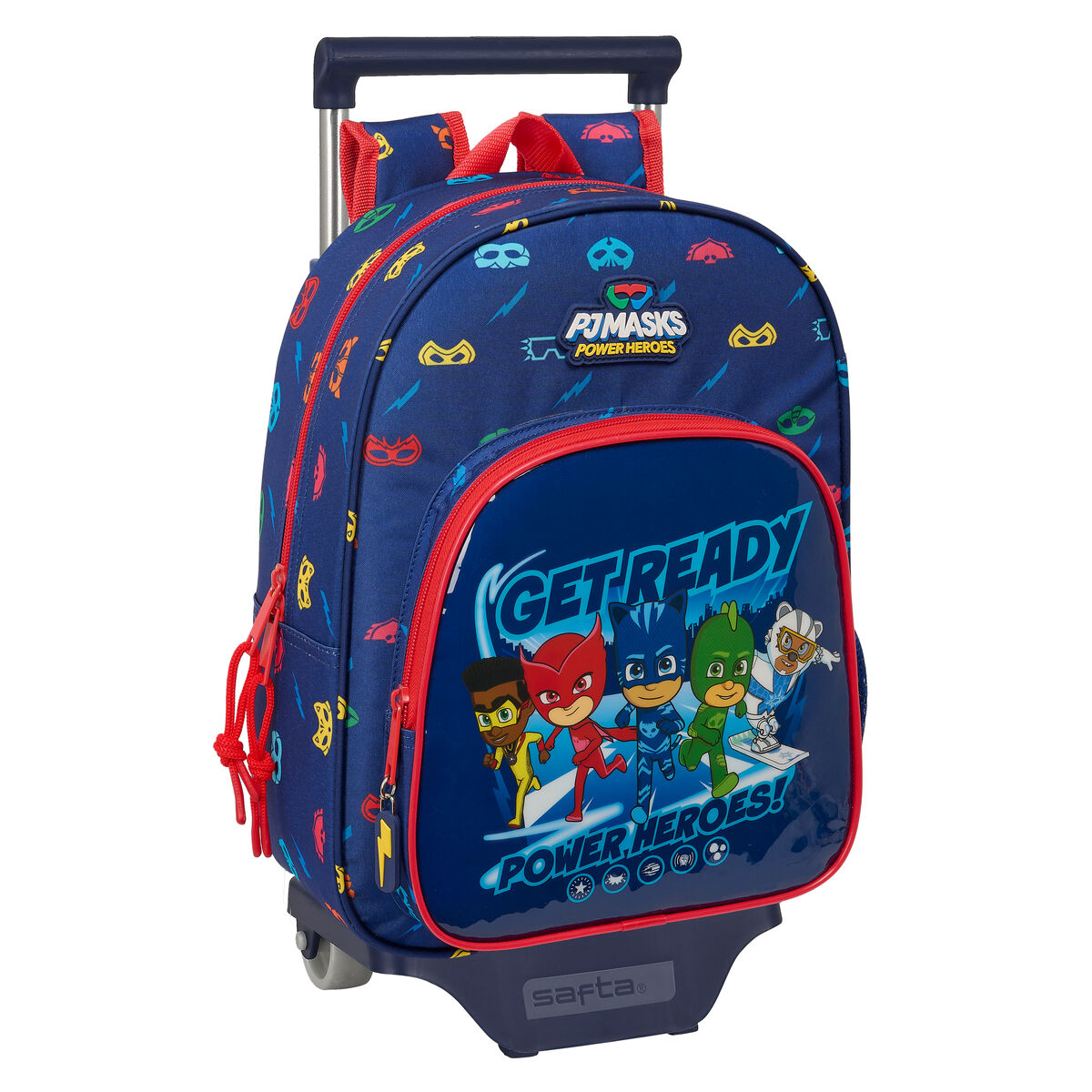 Školská taška na kolieskach PJ Masks Ready Námornícka modrá 26 x 34 x 11 cm