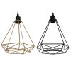 Stropné svetlo Home ESPRIT Čierna Zlatá Kov 50 W 28 x 27 x 34 cm (2 kusov)