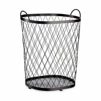 Košík Čierna Kov 40 L 31 x 54,7 x 46,5 cm (4 kusov)