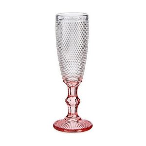 Pohár šampanského Ružová Transparentná Sklo 6 kusov (180 ml)