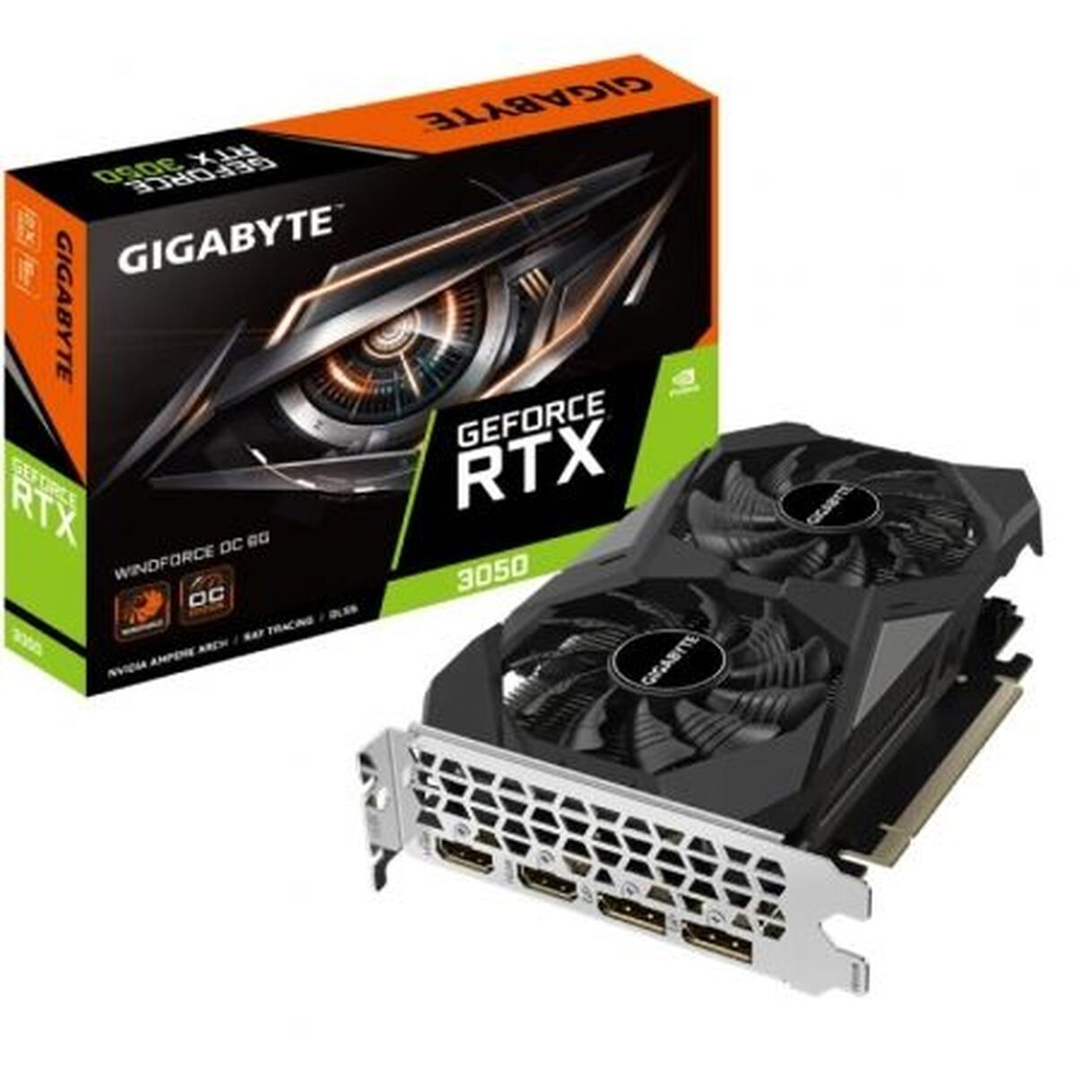 Grafická karta Gigabyte GV-N3050WF2OC-6GD 6 GB GDDR6 Nvidia GeForce RTX 3050