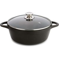 Kastról s pokrievkou Valira BLACK IND 24CM Ø 24 cm Čierna Aluminium