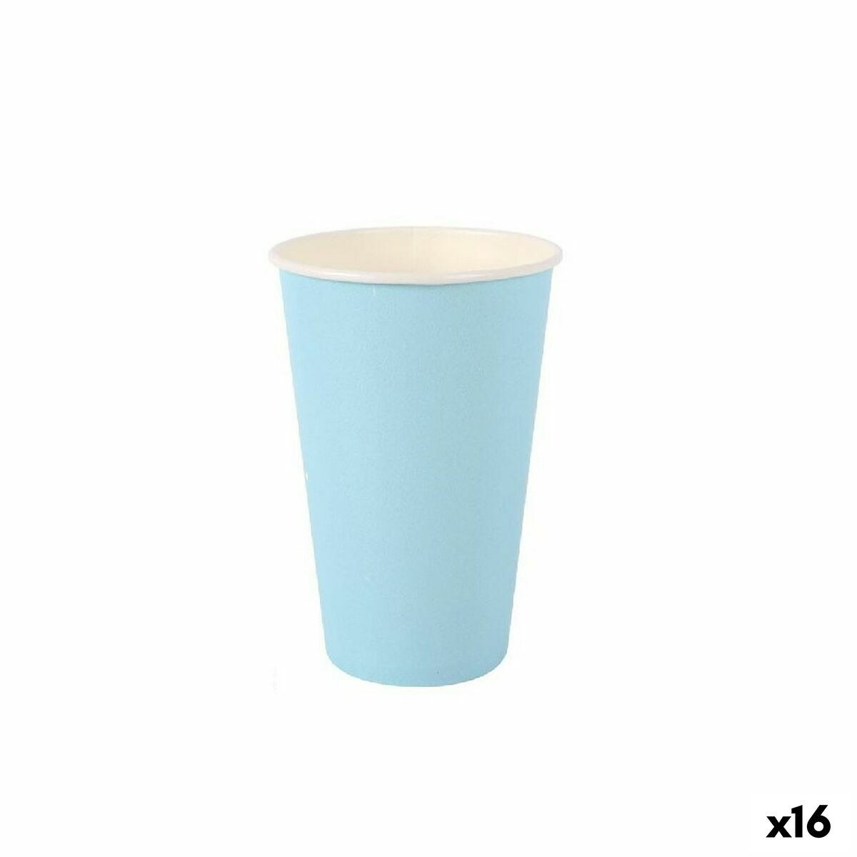 Sada pohárov Algon Jednorázový; nevratný Kartón Modrá 7 Kusy 450 ml (16 kusov)