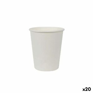 Sada pohárov Algon Kartón Biela 30 Kusy 250 ml (20 kusov)