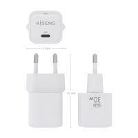 wPEhMRZQ45goDM Stenová nabíjačka Aisens ASCH-30W1P018-W Biela 30 W (1 kusov)