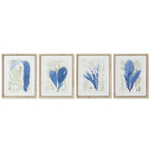 Maľba Home ESPRIT Stredozemný 35 x 2,5 x 45 cm (4 kusov)