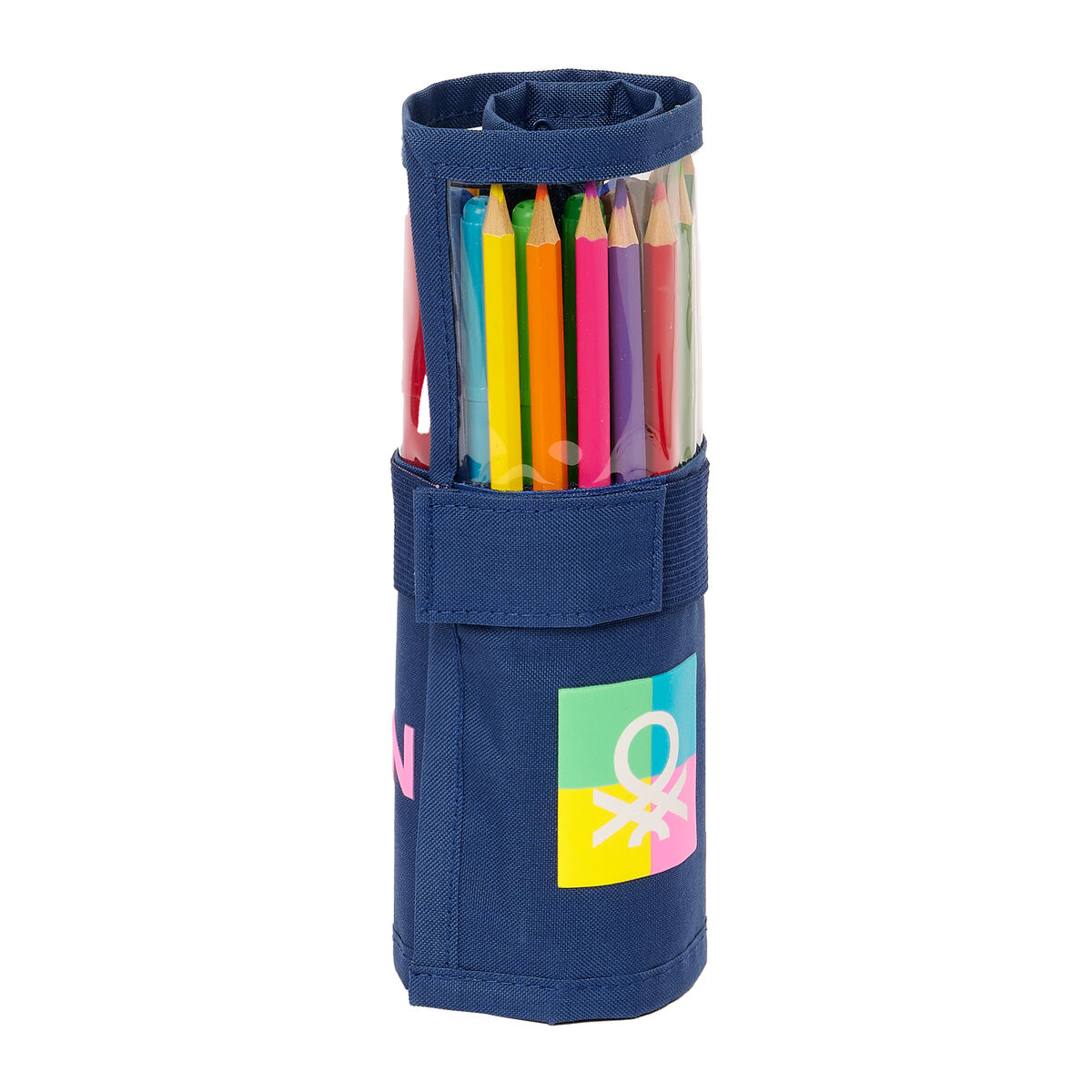 Peračník Benetton Cool Námornícka modrá 7 x 20 x 7 cm Roll-up 27 Kusy