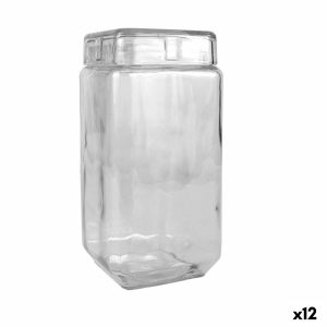 Pohár La Mediterránea Sklo 2,2 L 11 x 11 x 22,5 cm Hranatý (12 kusov)