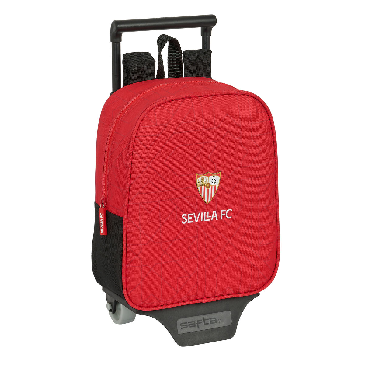 Školská taška na kolieskach Sevilla Fútbol Club Čierna Červená 22 x 27 x 10 cm