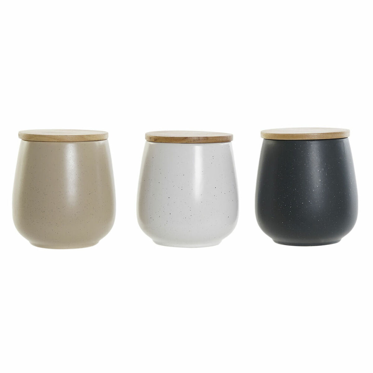 Loď DKD Home Decor Biela Béžová Tmavo-sivá 10 x 10 x 13 cm (3 kusov)