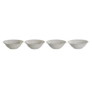 Sada misiek DKD Home Decor Biela Porcelán 17 x 17 x 7 cm