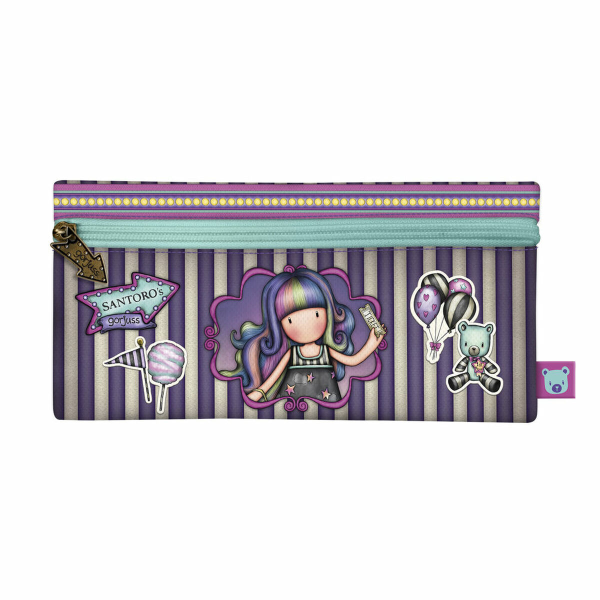 Školské púzdro Gorjuss Up and away Purpurová (22 x 11 x 1.5 cm)