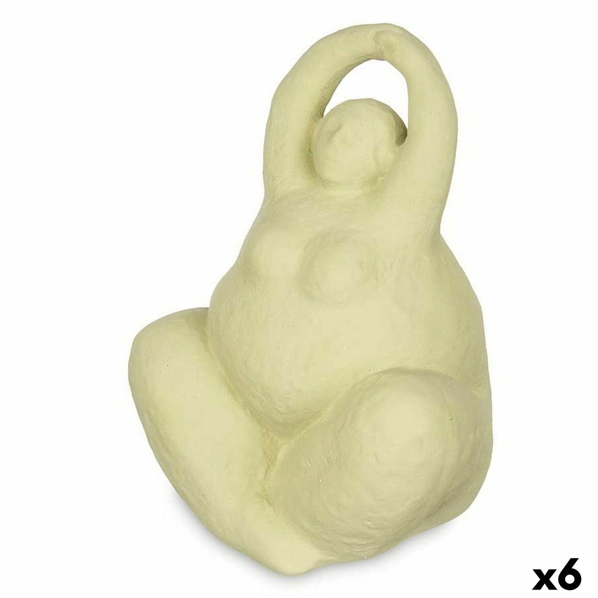 Dekoratívne postava zelená Dolomite 14 x 18 x 11 cm (6 kusov) Dáma Yoga