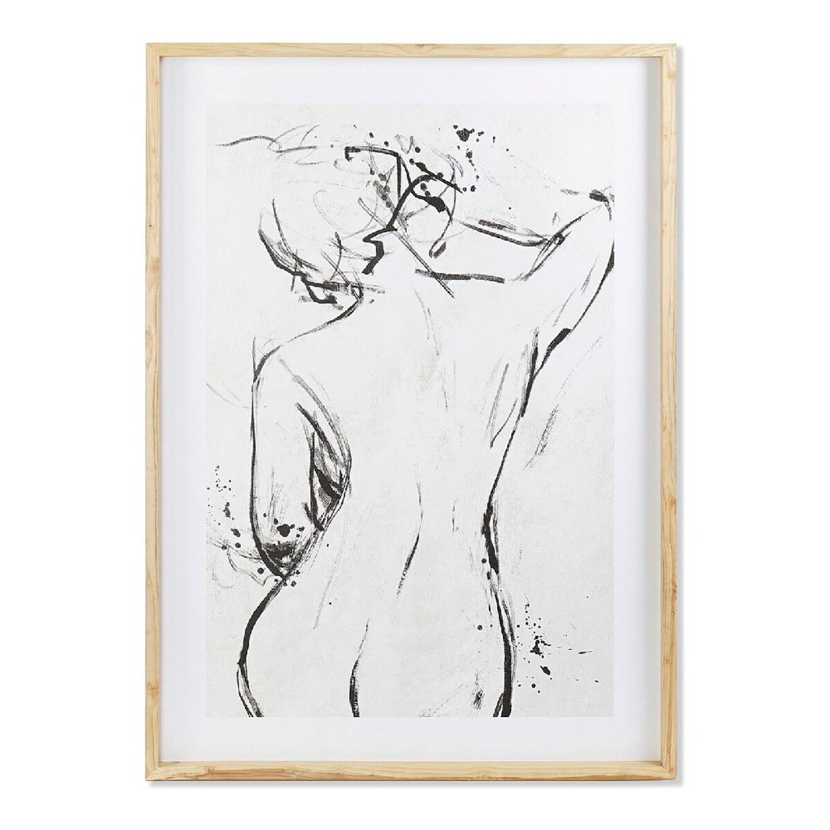 Maľba DKD Home Decor Hall Dáma Moderný (110 x 5 x 157 cm)