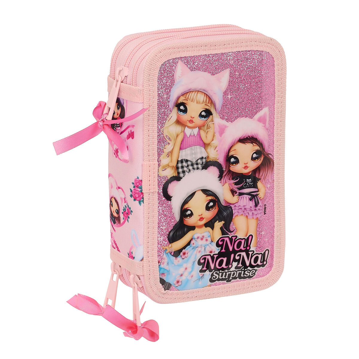 Trojitý peračník Na!Na!Na! Surprise Fabulous Ružová 12.5 x 19.5 x 5.5 cm (36 Kusy)