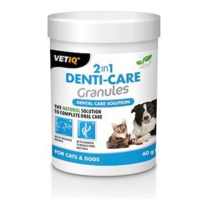 Maškrta na starostlivosť o zuby Planet Line 2 in 1 denti Care Granules (60 g)