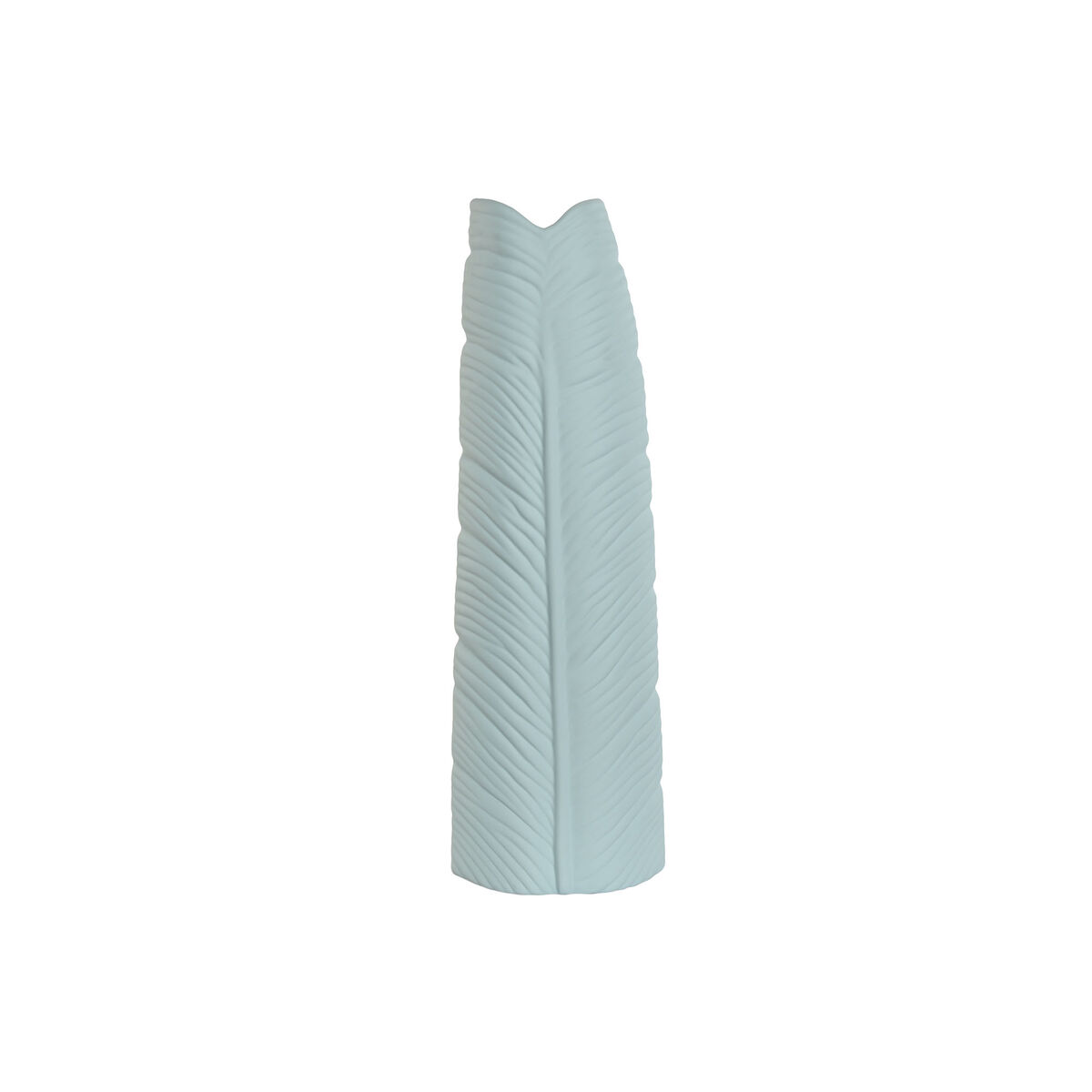 Váza Home ESPRIT Nebeská modrá Kamenina Tropické List rastliny 22 x 15 x 70 cm