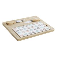 Tácka na chuťovky DKD Home Decor 24,5 x 20 x 1,2 cm Viacfarebná Kamenina