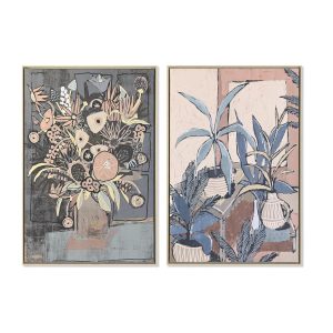 Maľba DKD Home Decor Škandinávsky 84 x 4,5 x 124 cm (2 kusov)